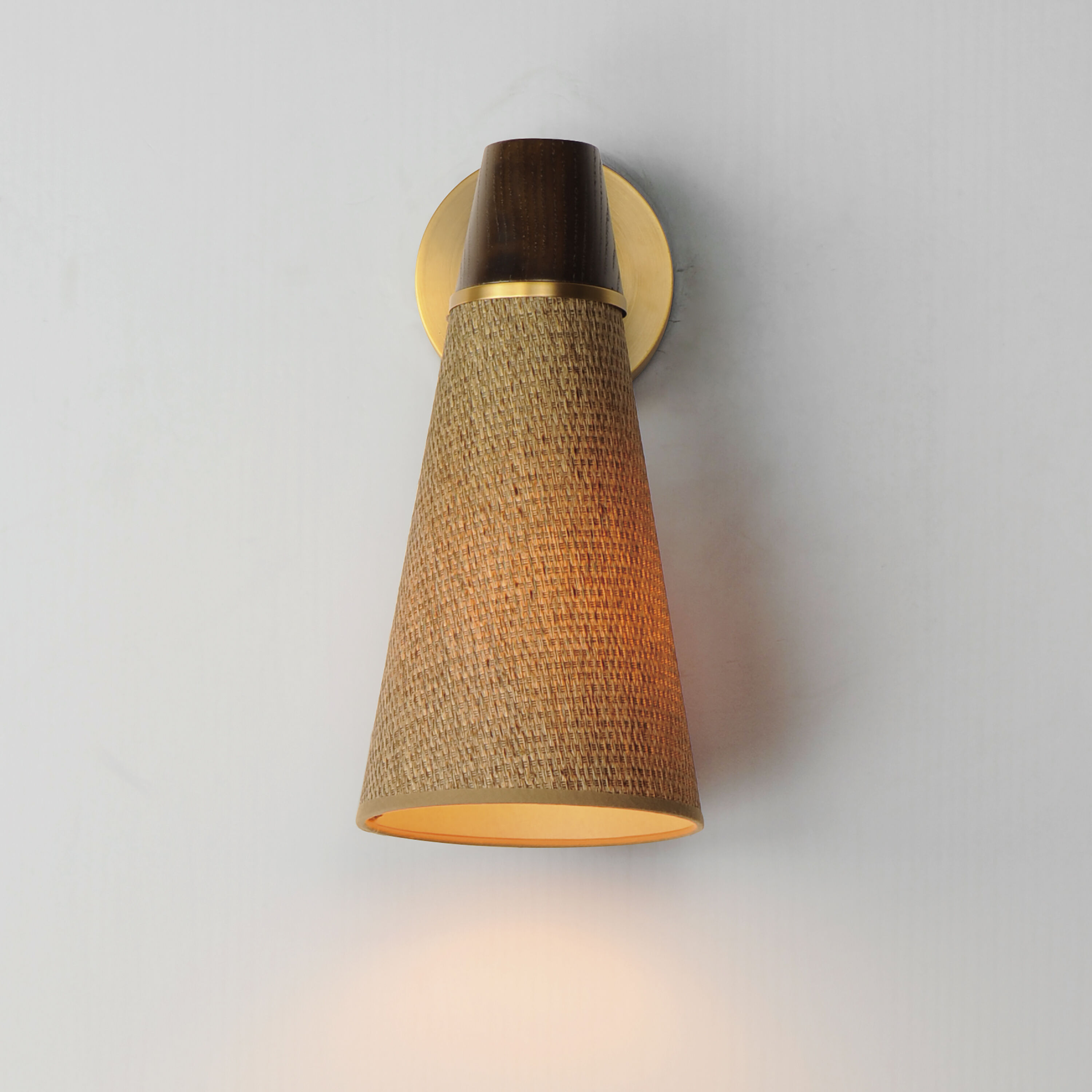 Sumatra 1 Light 6.5 inch Natural Aged Brass Wall Sconce Wall Light