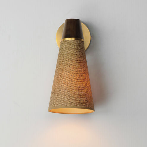 Sumatra 1 Light 6.5 inch Natural Aged Brass Wall Sconce Wall Light