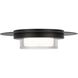 Plate LED 12 inch Sand Black Outdoor Flush Mount
