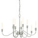 Lisse 10 Light 28.3 inch Sterling Chandelier Ceiling Light, 10 Arm
