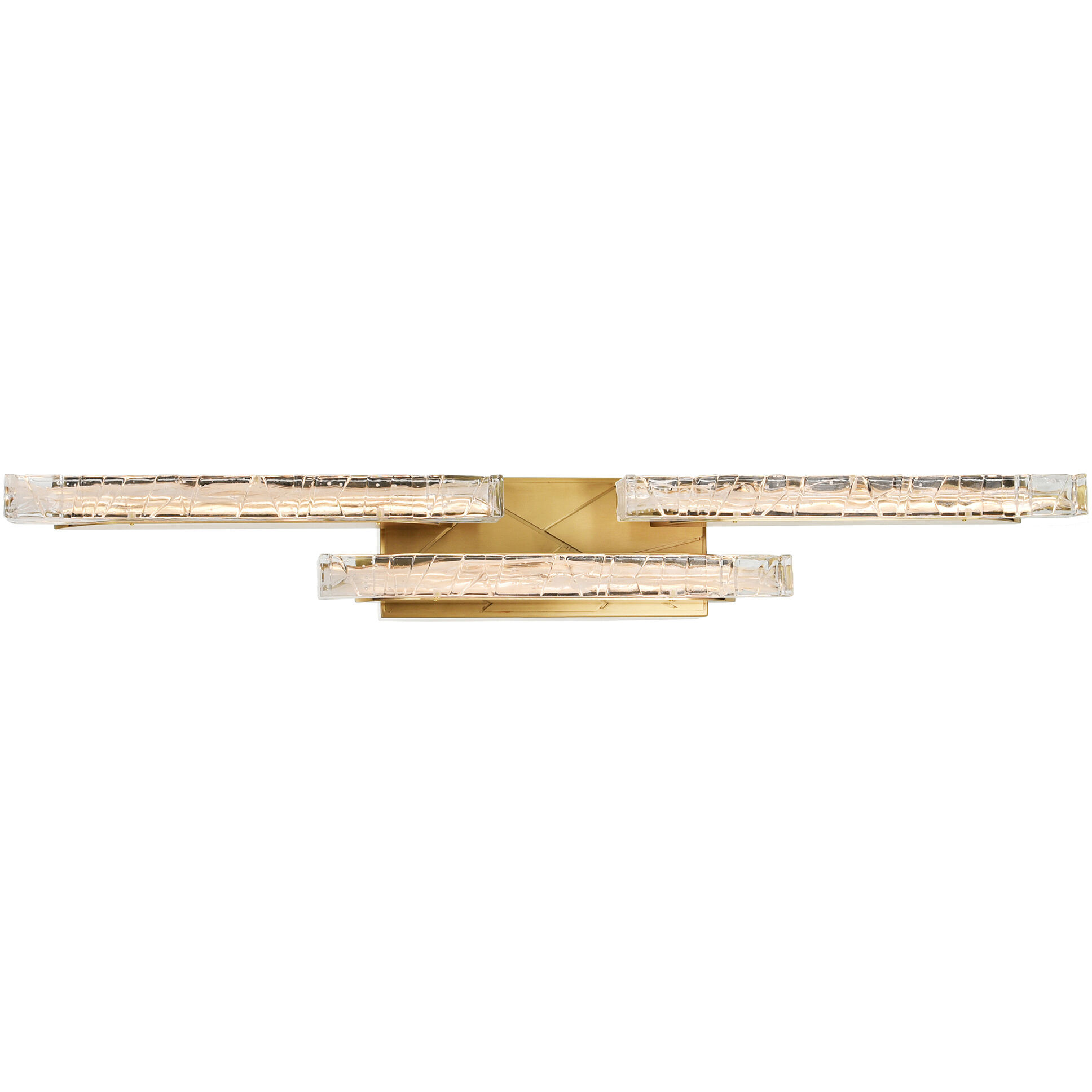 Valira LED 35.5 inch Brass Vanity Light Wall Light