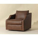 Orwell Cognac Leather Swivel Lounge Chair