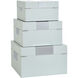 John Whisper Blue and Brushed Silver Accessory Box Set