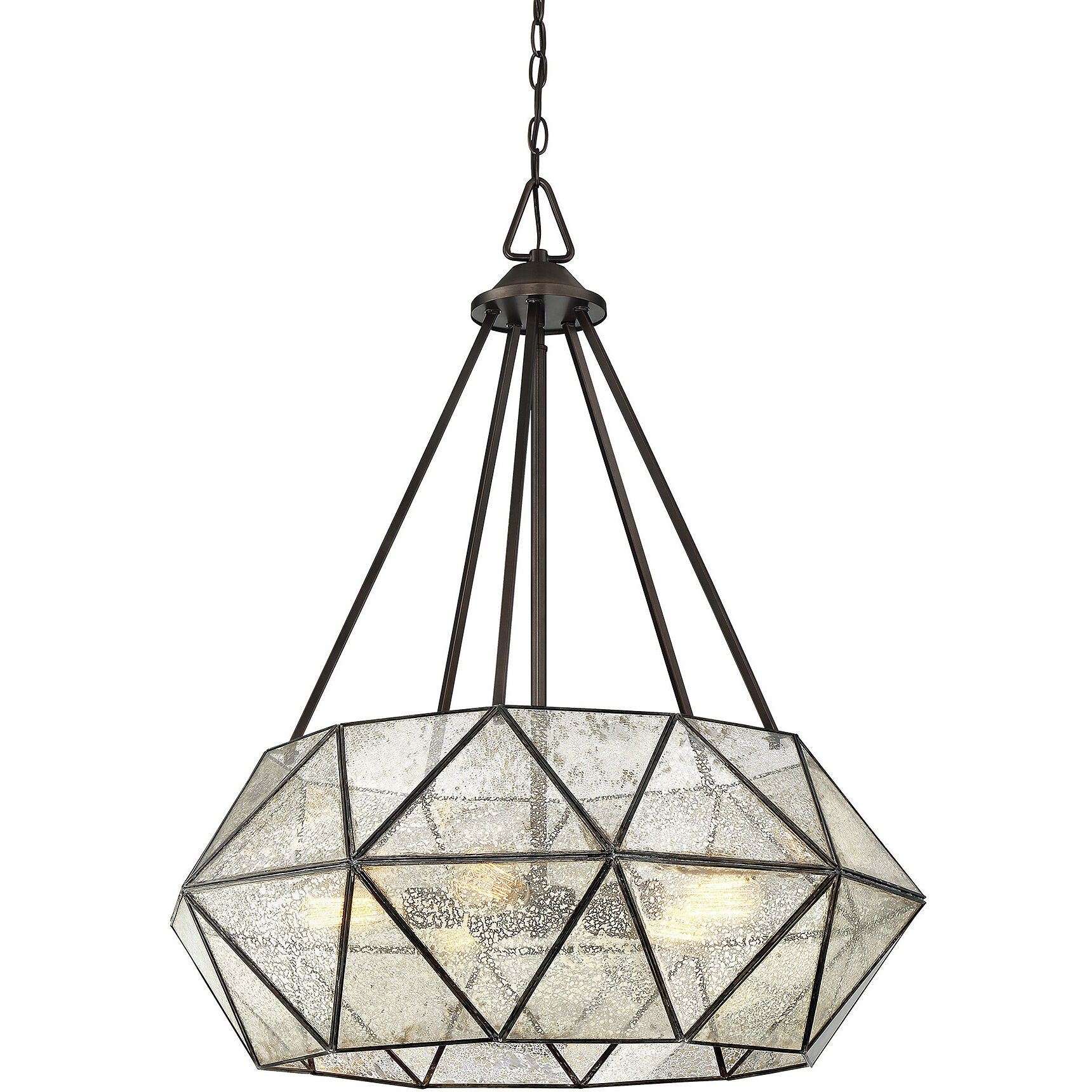 Tartan 5 Light 28 inch Oiled Burnished Bronze Pendant Ceiling Light