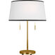 kate spade new york Ellison 22.63 inch 9.00 watt Burnished Brass Desk Lamp Portable Light