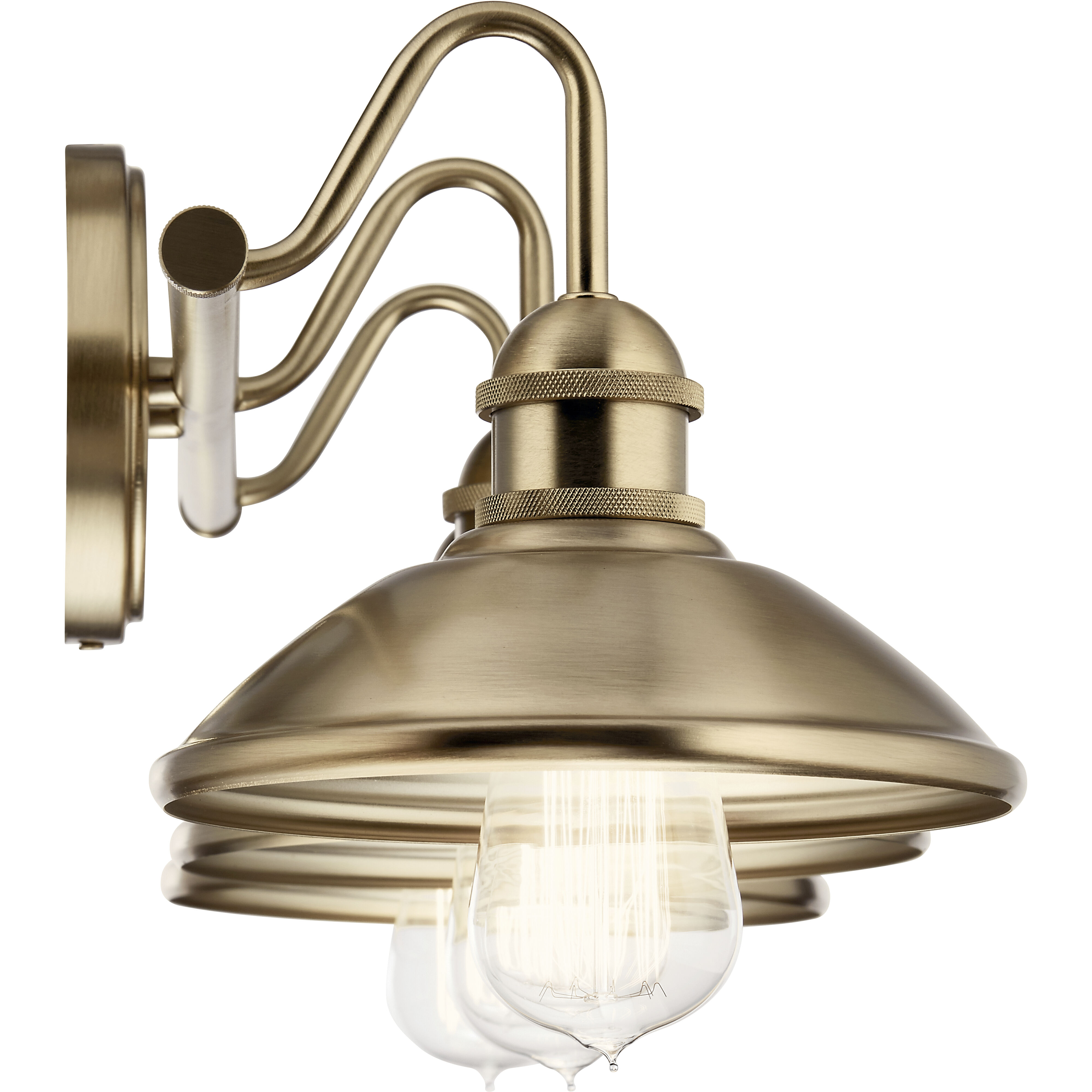 Clyde 3 Light 26.5 inch Champagne Bronze Bath Vanity Light Wall Light