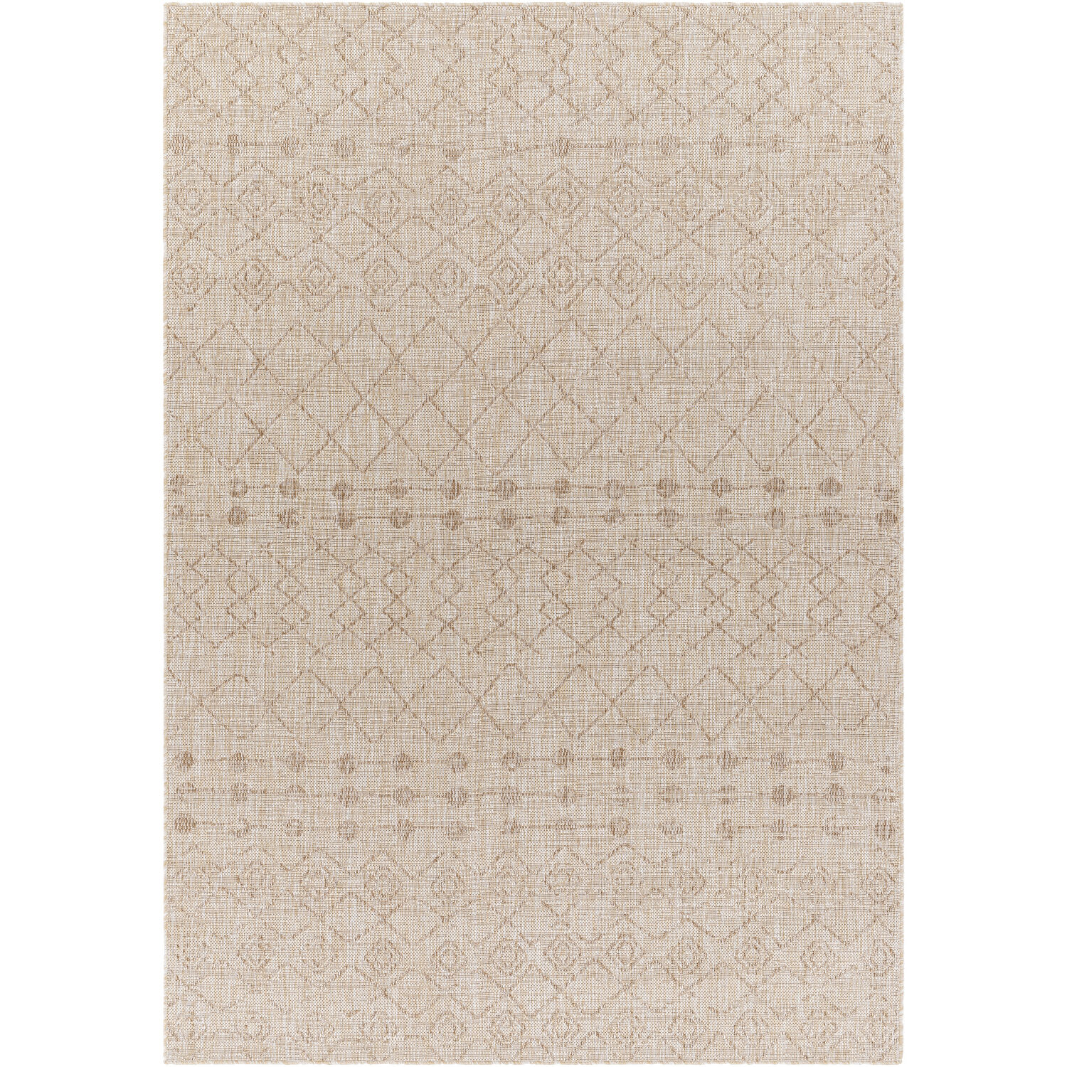 Tuareg 108 X 79 inch Taupe Outdoor Rug, Rectangle
