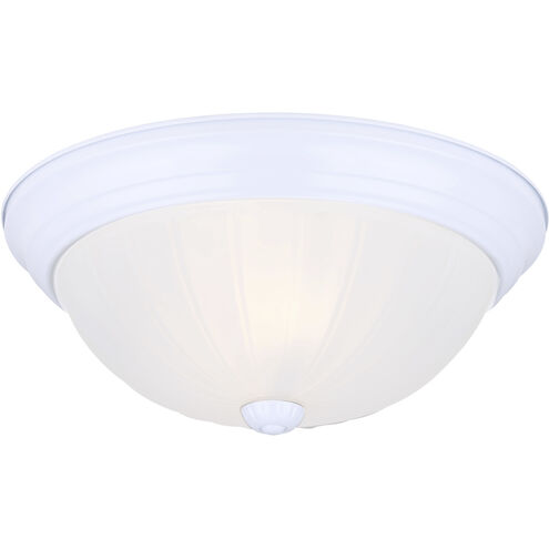 Madison 2 Light 13 inch White Flush Mount Ceiling Light