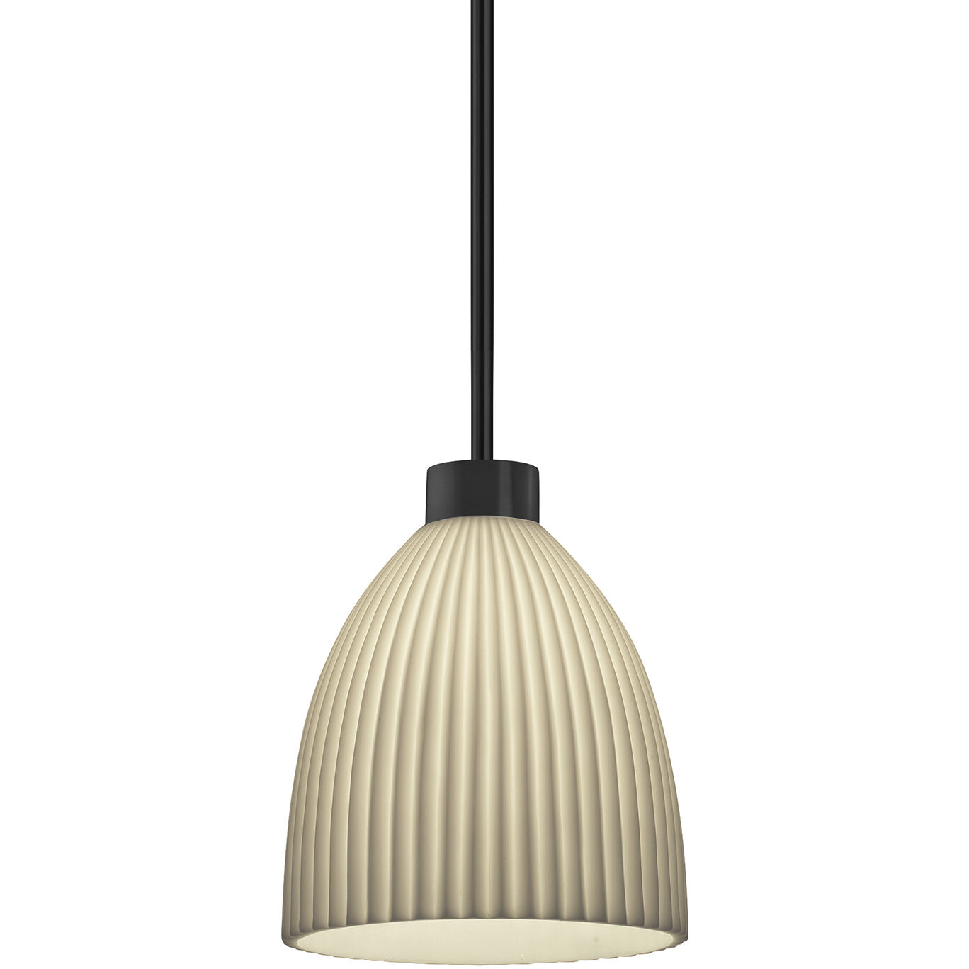 Porcelina LED 18 inch Matte Black Pendant Ceiling Light