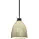 Porcelina LED 18 inch Matte Black Pendant Ceiling Light