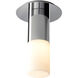 Pilar 1 Light 5.88 inch Polished Nickel Flush Mount Ceiling Light