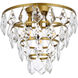 Ella 3 Light 12 inch Brass Flush Mount Ceiling Light