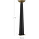 Calyx 71 inch 28 watt Black and Antique Brass Torchiere Floor Lamp Portable Light