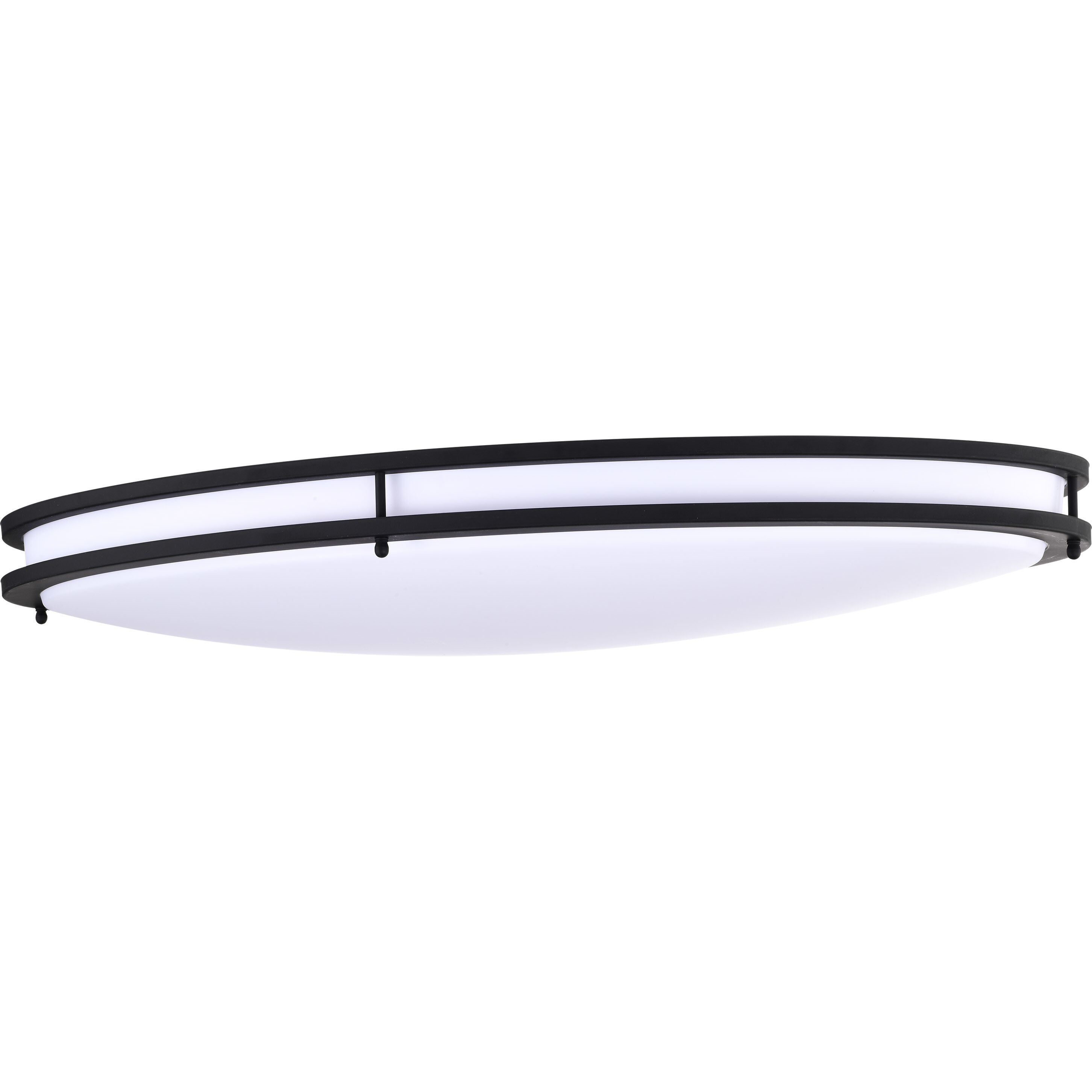 Glamour LED 18 inch Matte Black Flush Mount Ceiling Light
