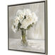 White Flower Bouquet White and Multi and Green and Brown Canvas, Propac