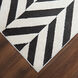 Optika 36 X 24 inch Black/White Rug in 2 x 3