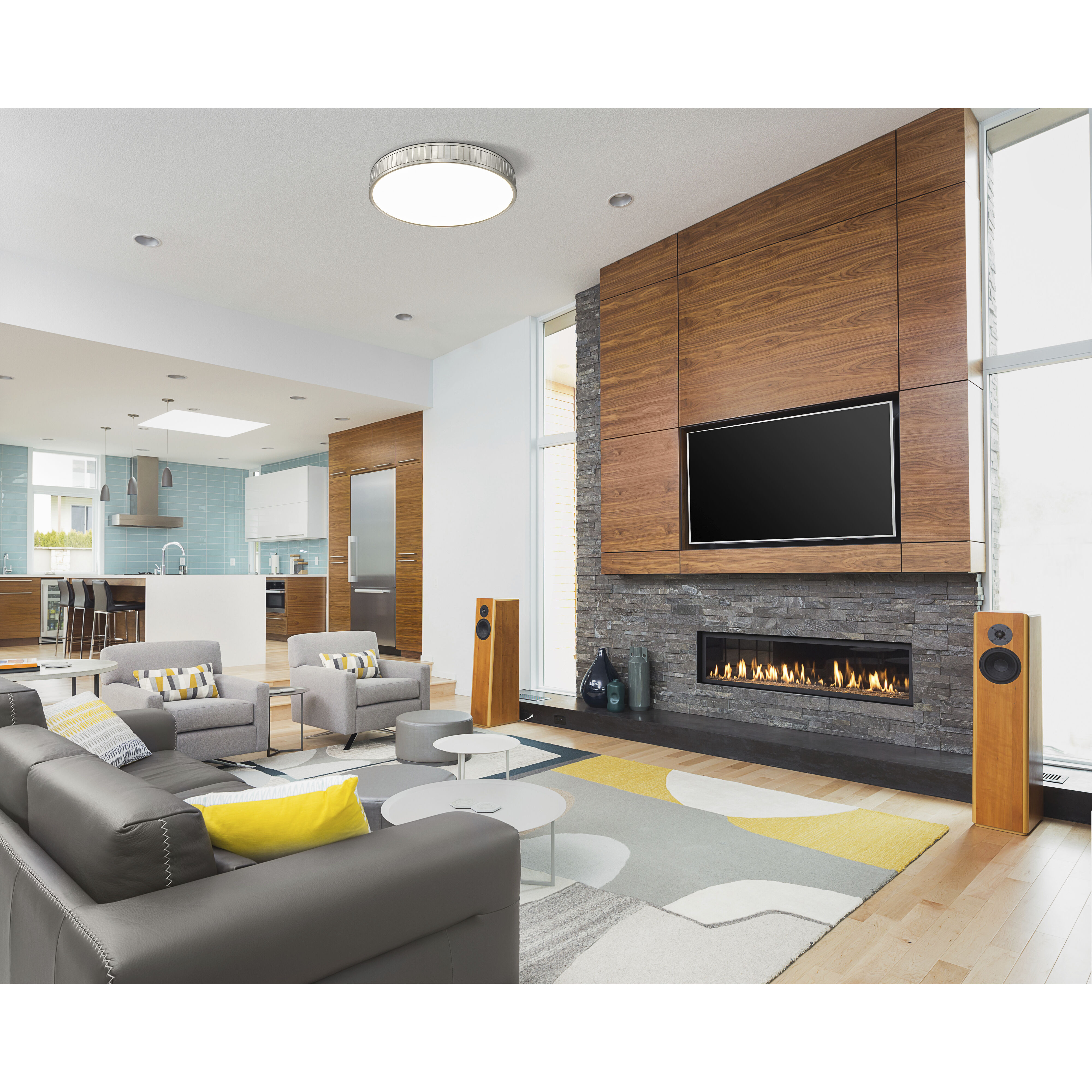 Madison LED 20.5 inch Brushed Nickel Flush Mount Ceiling Light