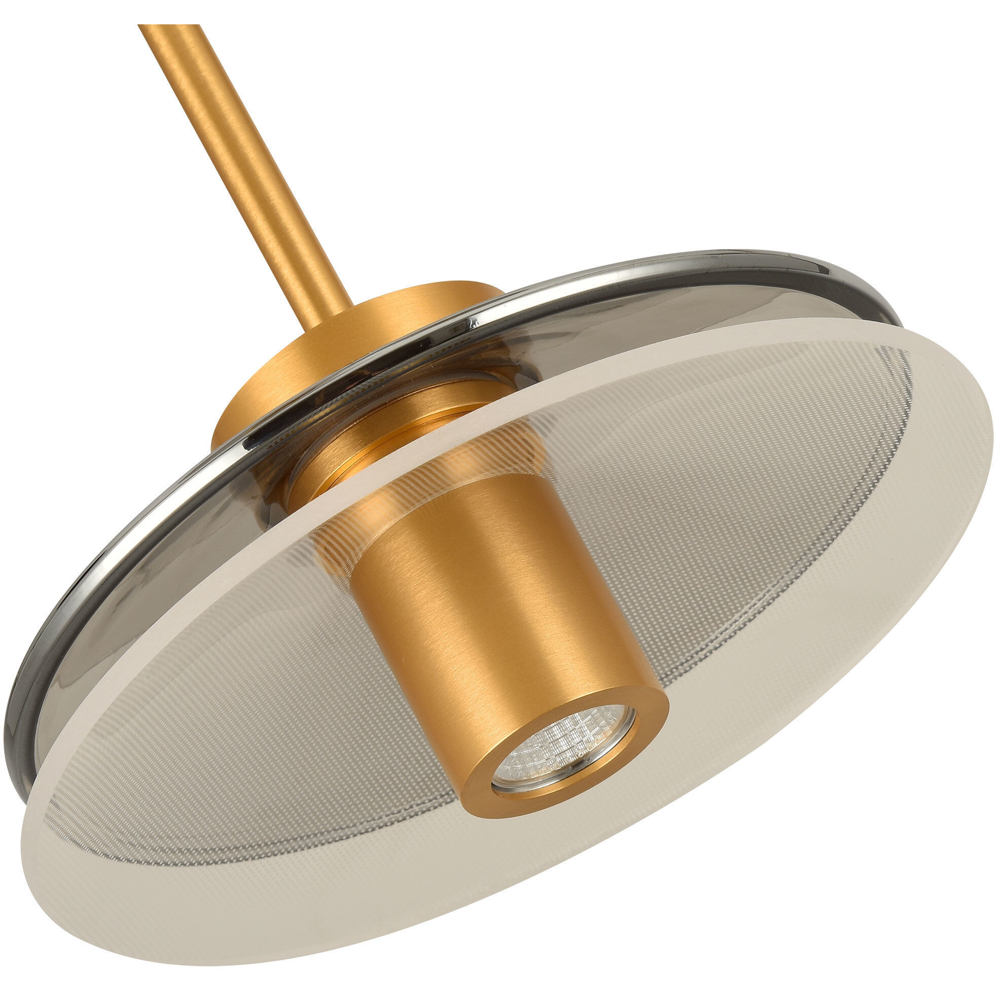 Verona Series 16 inch Black/Gold Pendant Ceiling Light, Artisan Collection