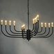 Claude 16 Light 46 inch Matte Black Chandelier Ceiling Light