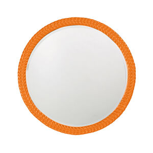Amelia Glossy Orange Wall Mirror