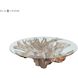 Ursela 81 inch Natural with Clear Dining Table