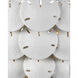 Tulum 8 Light 32 inch Sugar White Chandelier Ceiling Light, Marjorie Skouras Collection