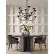 Maddock 60 inch Ebony and Gray Dining Table