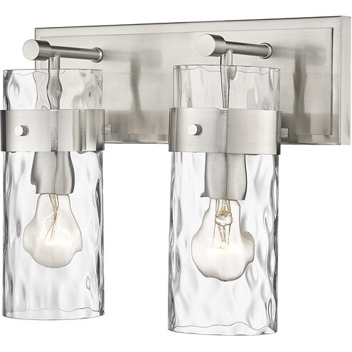 Fontaine 2 Light 14 inch Brushed Nickel Vanity Wall Light