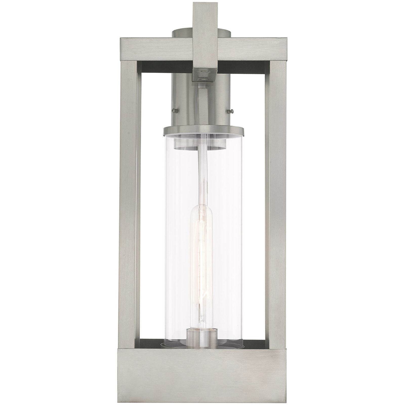Delancey 1 Light 18.88 inch Brushed Nickel Outdoor Post Top Lantern
