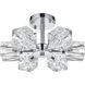 Lyra 6 Light 14 inch Chrome Flush Mount Ceiling Light