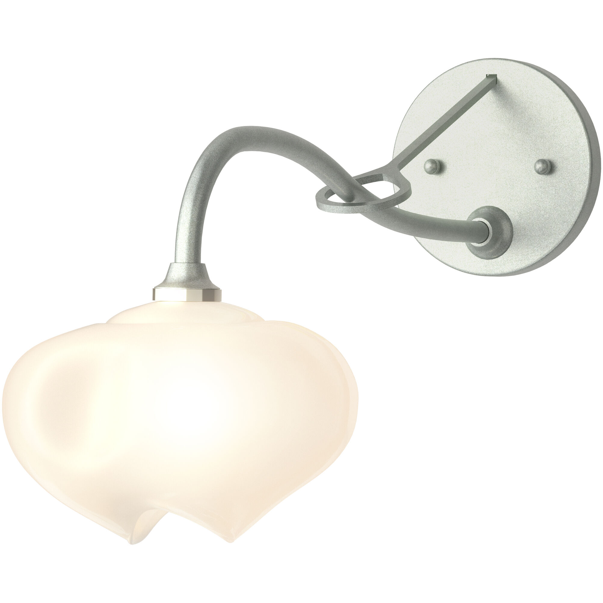 Ume 1 Light 5.9 inch Vintage Platinum Long-Arm Sconce Wall Light in Frosted, Long-Arm
