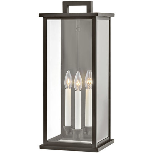 Estate Series Weymouth Outdoor Wall Mount Lantern in Oil Rubbed Bronze, Large