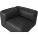 Augustus Santosa Matte Black Modular Sofa, Left Corner