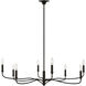 Alexa Hampton Chatsworth 8 Light 42 inch Aged Iron Chandelier Ceiling Light