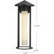 Alora Mood Tenko 1 Light 17.63 inch Bronze/Glossy Opal Glass Exterior Wall