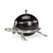 Chelsea House 8 inch Silver Plated/Black Lacquer Decorative Box