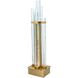 Crystal 31.5 inch 3 watt Gold Table Lamp Portable Light