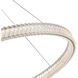Chevron LED 39.37 inch Brushed Nickel Pendant Ceiling Light