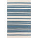 Frontier 36 X 24 inch Blue and Neutral Area Rug, Wool