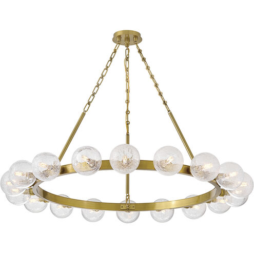 Coco 18 Light 44.25 inch Lacquered Brass Chandelier Ceiling Light