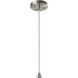 Radiance Collection 1 Light 11.75 inch Bisque with Polished Chrome Pendant Ceiling Light