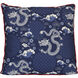 Chinoiserie 22 inch Deep Navy Pillow in 22" x 22"