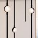 Constellation Aries LED 11.5 inch Espresso Black Pendant Ceiling Light in 20 ft. Cord, 2200K, White Optical Acrylic
