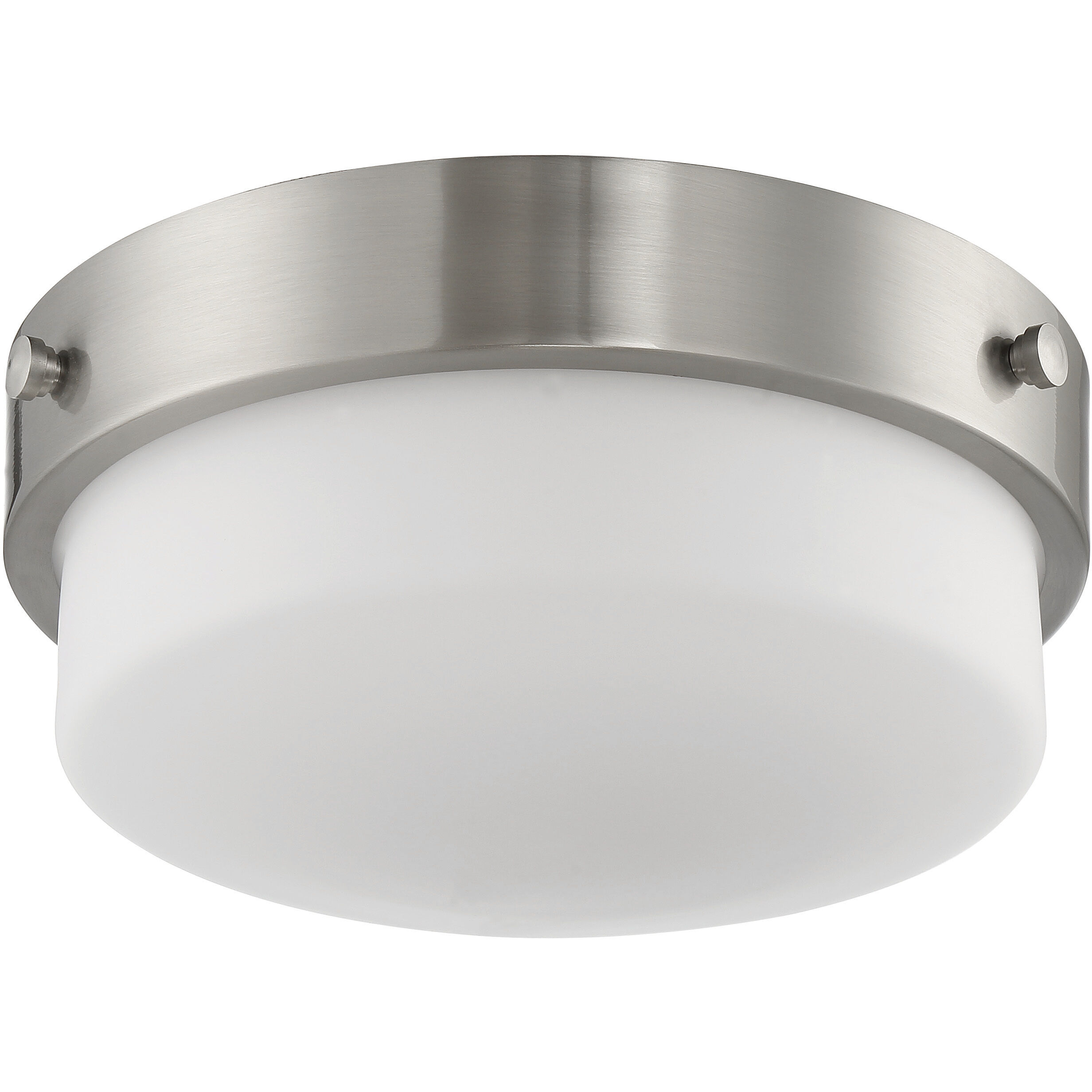 Oak Street 2 Light 13 inch Brushed Polished Nickel Flushmount Ceiling Light