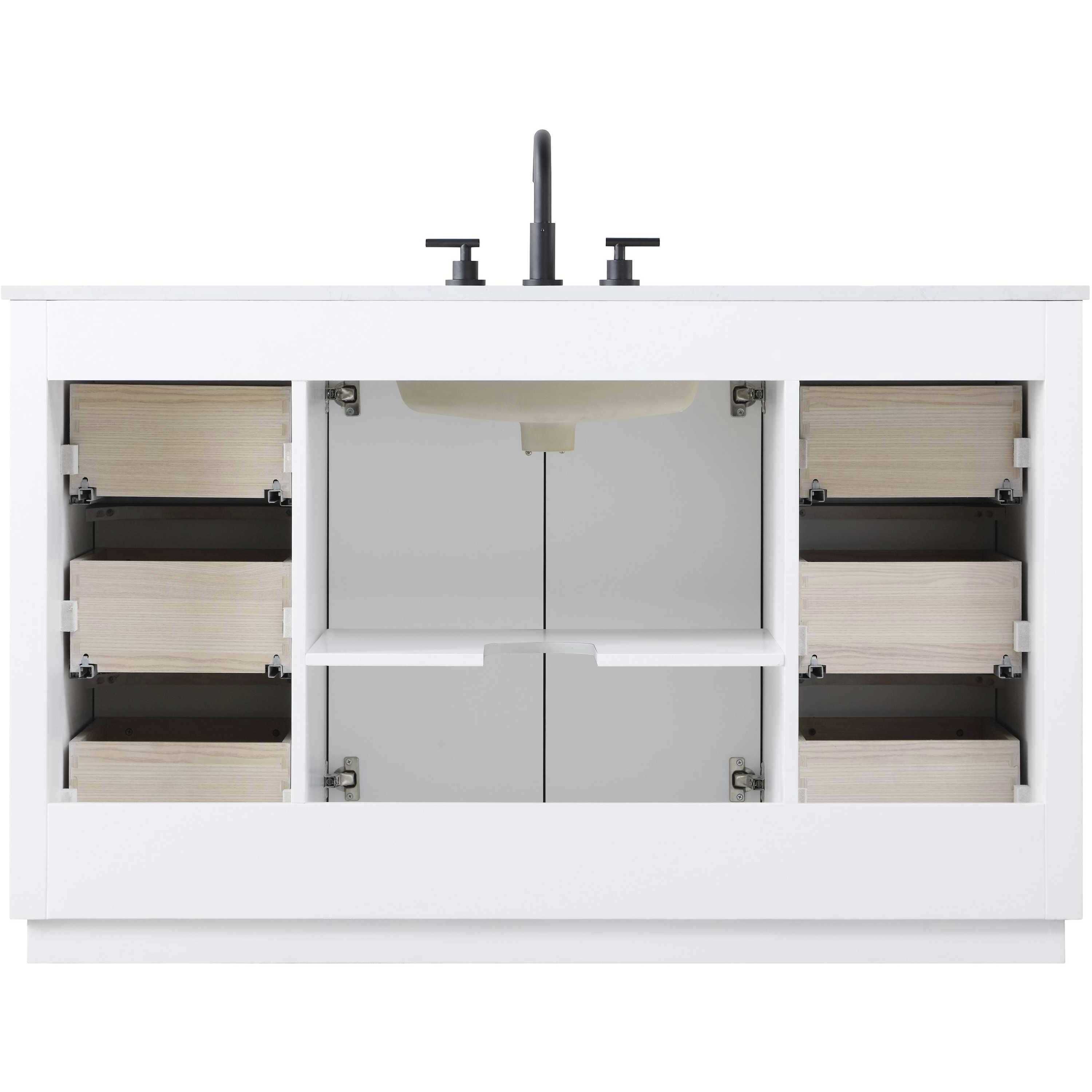 Chase 54 X 34 inch White Bathroom Vanity Cabinet