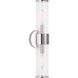 Kelly Wearstler Liaison 2 Light 5.25 inch Polished Nickel Bath Sconce Wall Light in Clear Glass, Medium