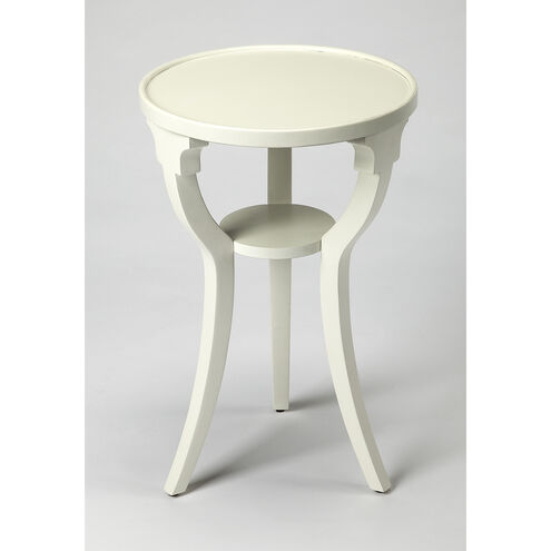 Masterpiece Dalton 24 X 16 inch Cottage White Accent Table, Round