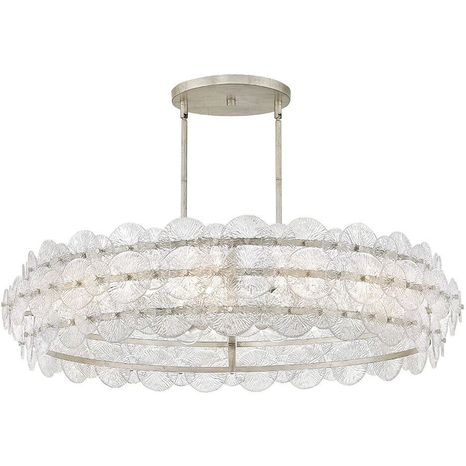 Rene 8 Light 45 inch Glacial Chandelier Ceiling Light