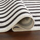 Optika 130 X 94 inch Black/White Rug in 8 x 11