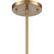Lightweave 1 Light 5.5 inch Satin Brass Mini Pendant Ceiling Light